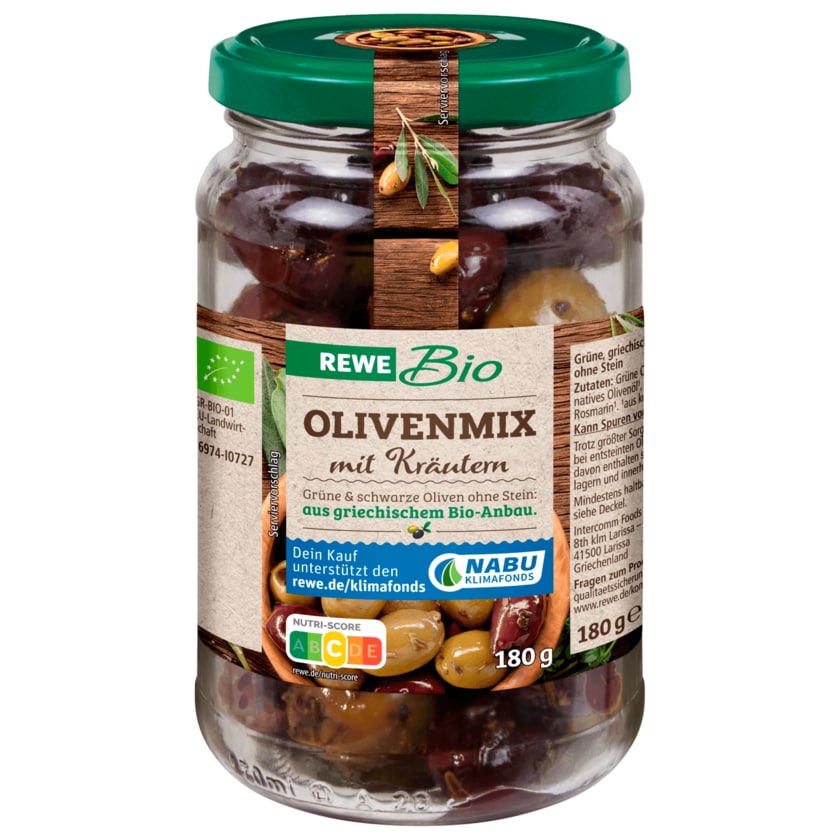 REWE Bio Olivenmix mit Kräutern 180g